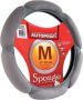 Оплетка на руль Autoprofi SР-5026 М Light grey M 36 см алькантара серый